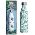 Garrafa Térmica Curve Garden 500ml Aço Inox Resistente Estilosa Prática Plantas Flores Azul Estampada Presente Academia - Garrafa Térmica Curve Garden 500ml Aço Inox Resistente Estilosa Prática Plantas Flores Azul Estampada Presente Academia -