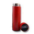 Garrafa Térmica de Aço 500ml Com Sensor de Medida de Temperatura de LED Touch Portátil Inoxidável Copo Isolado Premium Á Garrafa Térmica de Aço 500ml Com Sensor de Medida de Temperatura de LED Touch Portátil Inoxidável Copo Isolado Premium Á