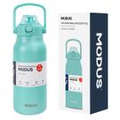 Garrafa Térmica de Água 1700ml Aço Inoxidável com Canudo Portátil Café Suco Academia Passeio Camping Caminhada