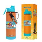 Garrafa Térmica de Água Aço Inoxidável MODUS 750ML Com Base Protetora Alça Paracord Manter Quente e Frio