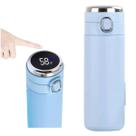 Garrafa Térmica de Água Inox com Termômetro Led Digital e Botão Estampa Lisa 420ML