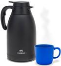 Garrafa térmica de café Cresimo 2L sofisticada em aço preto