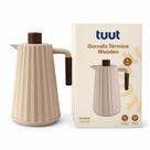 Garrafa Térmica De Café E Chá Wooden Marrom Luxo 1L Click - Tuut Garrafa Térmica De Café E Chá Wooden Marrom Luxo 1L Click - Tuut