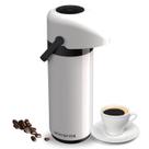 Garrafa Térmica de Café Verona Branca De Pressão Unitermi 1L Garrafa Térmica de Café Verona Branca De Pressão Unitermi 1L
