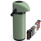 Garrafa Térmica De Mesa 1 Litro de Pressão com alça Ampola de Vidro Verona Unitermi Resistente Garrafa Térmica De Mesa 1 Litro de Pressão com alça Ampola de Vidro Verona Unitermi Resistente