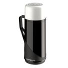 Garrafa Térmica De Mesa 1 Litro Preta Roma Tradição Com Ampola De Vidro Para Água Chá Café Chimarrão Qunte Frio