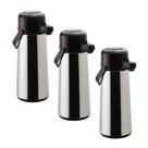 Garrafa Térmica De Mesa Inox 1,8 Litros Invicta Kit 3