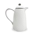 Garrafa Térmica De Porcelana Branca Design Moderno 25,5Cm