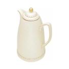 Garrafa Térmica De Porcelana Renda Creme 900 Ml Wolff