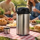 Garrafa Térmica De Pressão 1,9 Litro Inox Café Chá Água Sistema Por Aperto Istok Garrafa Térmica De Pressão 1,9 Litro Inox Café Chá Água Sistema Por Aperto Istok