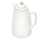 Garrafa térmica em porcelana branco e prata 28x16cm 900ml Garrafa térmica em porcelana branco e prata 28x16cm 900ml