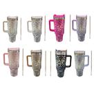 Garrafa Térmica estampa Onça Animal Print 1200ml Aço Inox Tampa Canudo metal