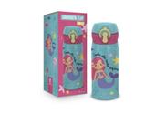 Garrafa termica flip 300ml menina - sonhe alto minha pequena - Brasfoot Presentes