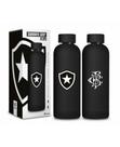 Garrafa térmica grip 500ml emborrachado times - botafogo - Brasfoot
