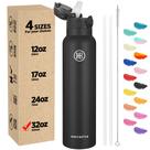 Garrafa térmica hans de 32 onças, 1000 ml, à prova de vazamentos, isolada a vácuo Garrafa térmica hans de 32 onças, 1000 ml, à prova de vazamentos, isolada a vácuo
