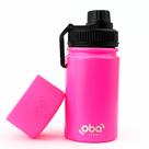 Garrafa Térmica Infantil 350ml Com Protetor Inox Rosa