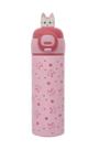 Garrafa Térmica Infantil Aço Inox Kouii Filhotis Gatinha 400ml