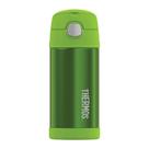 Garrafa Térmica Infantil c/ Canudo Silicone Verde Thermos Funtainer 355ML Isolamento a Vácuo - Thermos