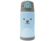 Garrafa Termica Infantil com Canudo GUMY 400ML AZUL Buba 12109 Garrafa Termica Infantil com Canudo GUMY 400ML AZUL Buba 12109