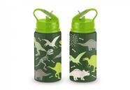Garrafa térmica infantil dinossauro 300ml com bico e alça - garrafinha dino