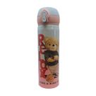 Garrafa Termica Infantil em Aco Inox Parede Dupla Ursinho Basquete Relax 400ml