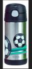 Garrafa Térmica Infantil Futebol Thermos Com Alça 355ml