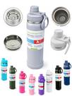 Garrafa Termica Inox 1 litro 1000ml com filtro difusor base emborrachada parede dupla anti vazamento garrafa academia escola faculdade Garrafa Termica Inox 1 litro 1000ml com filtro difusor base emborrachada parede dupla anti vazamento garrafa academia escola faculdade