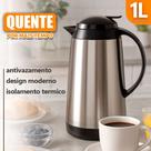 Garrafa Térmica Inox 1l Antivazamento Premium Mantém Quente
