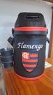 Garrafa Térmica Inox 2,5L Flamengo em Couro Luxo, Potência e Paixão Rubro-Negra