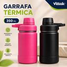 Garrafa Térmica Inox 350ml Infantil Água Base de Silicone Ideal para Escola e Esporte Vittak