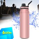 Garrafa Térmica Inox 600ml Tampa Alça Dedo Água Gelada Academia Esporte 5805 Garrafa Térmica Inox 600ml Tampa Alça Dedo Água Gelada Academia Esporte 5805