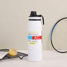 Garrafa Térmica Inox 600ml Tampa Alça Dedo Água Gelada Academia Esporte HM-10068