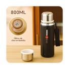 Garrafa Térmica Inox 800ml com Filtro Infusor para Chá - Tudo em Caixa