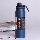Garrafa Térmica Inox 800ml Tampa Alça Dedo Água Gelada Academia Esporte