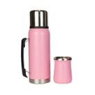 Garrafa Térmica Inox Anti-Vazamento 1.2L com Copo Térmico 260ml
