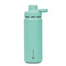 Garrafa Térmica Inox Goldentec 500 ml para bebidas quentes ou frias com tampa com bico e base emborrachada - Verde Claro