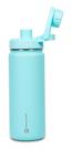 Garrafa Térmica Inox Goldentec 500ml Azul Claro para bebidas quentes ou frias com tampa com bico e base emborrachada