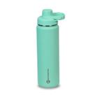 Garrafa Térmica Inox Goldentec Termic 750 ml para bebidas quentes ou frias com tampa, bico e base emborrachada Verde Claro