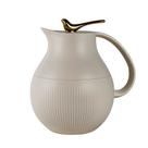 Garrafa Térmica Inox Passaro Dourado Creme 1 Litro