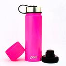 Garrafa Térmica Inox Rosa Neon 650ml Conserva Bebida Até 24h Gelado Oba Térmica