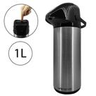 Garrafa Térmica Inox Verona 1L Com Alça Da Unitermi Garrafa Térmica Inox Verona 1L Com Alça Da Unitermi