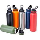 Garrafa Térmica Inoxidável Basic 1 Litro Academia Hidratação Cor:Branco