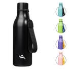 Garrafa Térmica Konokyo 500ml Aço Inoxidável Preta