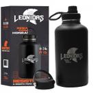 Garrafa Térmica Leonidas, 1.750ml, 24h Frio e 10h Quente, Metal, Preto Garrafa Térmica Leonidas, 1.750ml, 24h Frio e 10h Quente, Metal, Preto