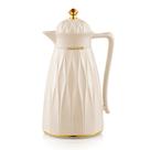 Garrafa Térmica Luxo Khadija Off White 1000 Ml Café Chá Água Quente Fria Tampa Click