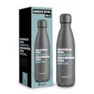 Garrafa térmica metal 500 ml nunca foi sorte sempre foi deus - BRASFOOT