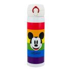 Garrafa térmica mickey arco-íris 400ml - disney