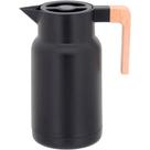 Garrafa Térmica Norden Preta Ampola de Vidro 1 Litro