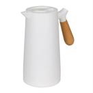 Garrafa Térmica Nórdica 1 Litro Para Chá e Café Com Cabo de Madeira Garrafa Térmica Nórdica 1 Litro Para Chá e Café Com Cabo de Madeira