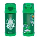 Garrafa Térmica Palmeiras Zona Criativa Futebol Torcida 350ml Top Handle Água Escritório Academia Caminhada Cor:Verde